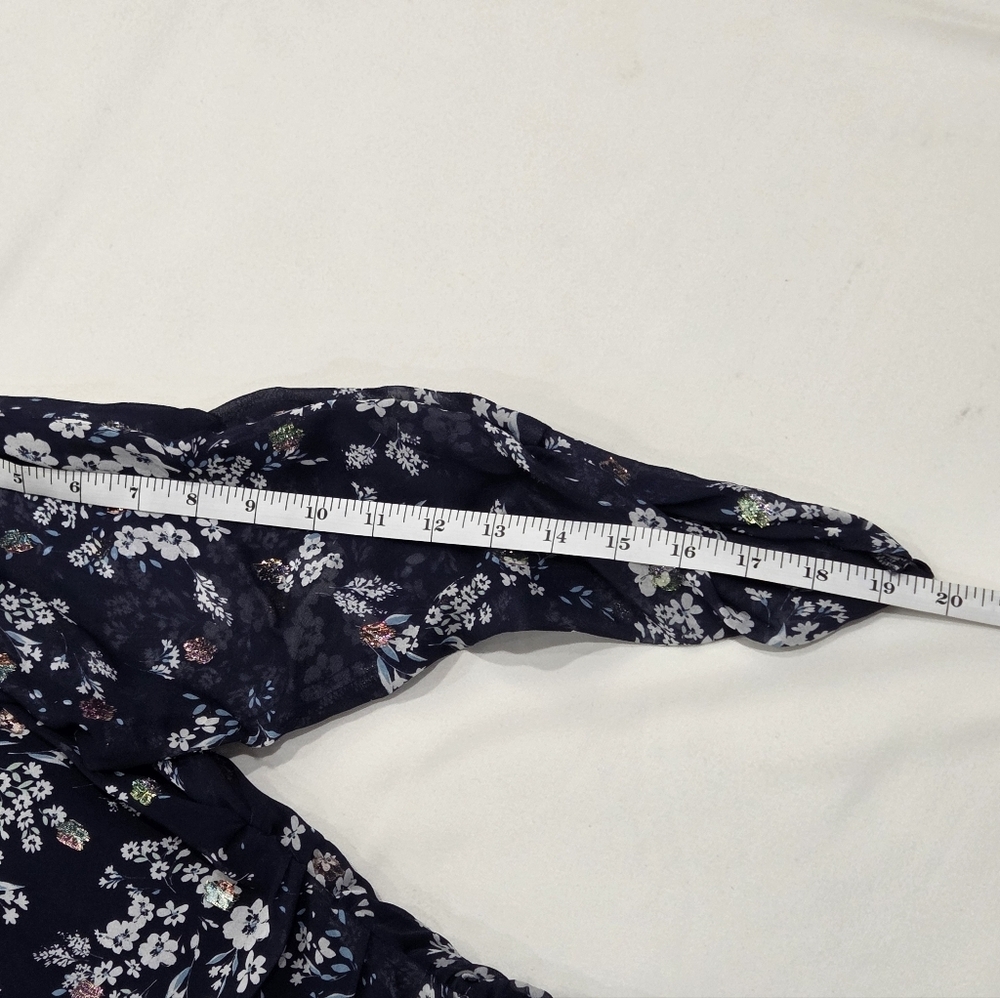 Shoshanna Ann Westminster Floral Ruched Dress Size 12 - Picture 15 of 15